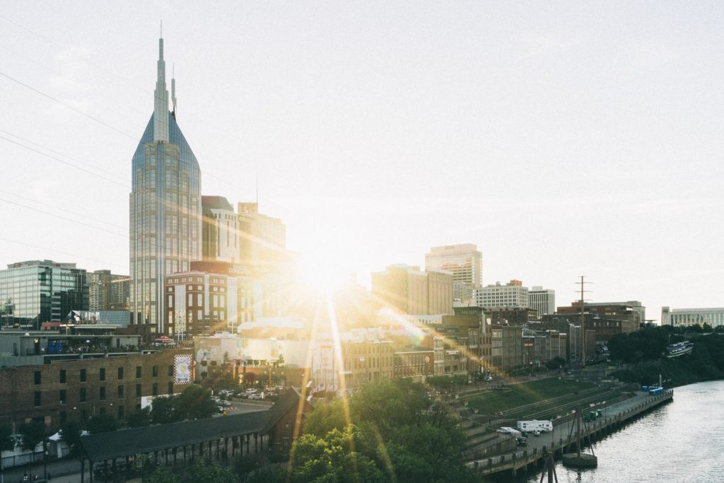A photo of the Nashville Skyline